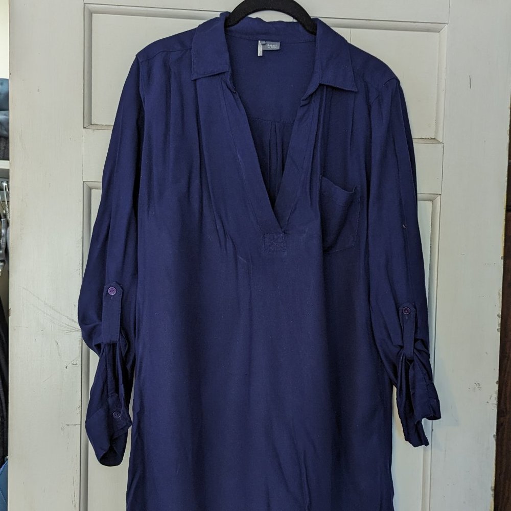 Navy/Purple Sparkle and Fade dress Size Large